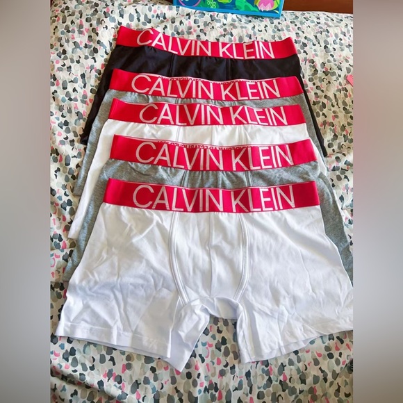 Calvin Klein Other - Calvin Klein Men's Boxer Briefs – 5-Pack Cotton Stretch Underwear Red Waistband